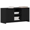 vidaXL TV Cabinet Black Oak 102 x 37.5 x 52.5 cm Engineered Wood