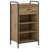 vidaXL Shoe Cabinet 51 x 36.5 x 93 cm Engineered Wood Artisan Oak