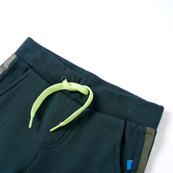 Kids' Sweatpants with Drawstring Moss Green 140