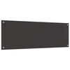 vidaXL Kitchen Backsplash Dark Grey 120 x 40 cm Tempered Glass