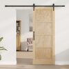 vidaXL Sliding Door ORKDAL Brown 78 x 202 cm Solid Pine Wood