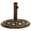 vidaXL Umbrella Base Bronze 44x44x31 cm Cast Iron