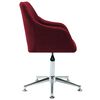vidaXL Swivel Dining Chairs 4 pcs Wine Red Fabric