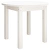 vidaXL Coffee Table White &Oslash; 55x45 cm Solid Wood Pine