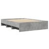 vidaXL Bed Frame without Mattress Concrete Grey 120x190cm Engineered Wood
