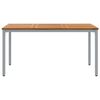 vidaXL Outdoor Tables Natural and grey 150 x 90 x 75 cm