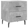 vidaXL Bedside Cabinet Concrete Grey 40x35x47.5 cm Engineered Wood