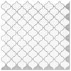 vidaXL Lanturn Tile 10 pcs White 27 x 27 cm Polyurethane and PET