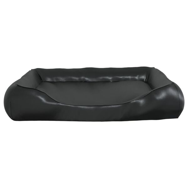 vidaXL Dog Bed Black 80x68x23 cm Faux Leather
