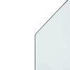 vidaXL Fireplace Glass Plate Hexagon 80x50 cm