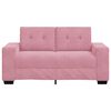 vidaXL Sofa Pink 160 x 80 x 82 cm Poly velvet