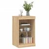 vidaXL Sideboard with LED Lights Sonoma Oak 41x37x67 cm