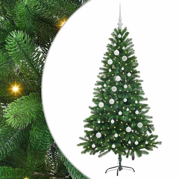 vidaXL Christmas Tree with 150 LEDs with Stand Green 150 cm PE