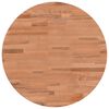 vidaXL Table Top &Oslash;50x4 cm Round Solid Wood Beech