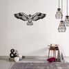 Homemania Wall Decoration Eagle 100x44 cm Steel Black