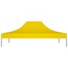 vidaXL Party Tent Roof 4.5x3 m Yellow 270 g/m²