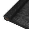 vidaXL Privacy Net HDPE 1x25 m Black