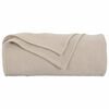 vidaXL Throw Blanket Beige 270 x 240 cm Fleece