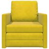vidaXL Sofa Bed Dark Yellow 74 x 77 x 81 cm Velvet