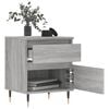 vidaXL Bedside Cabinet Grey Sonoma 40x35x50 cm Engineered Wood