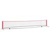 vidaXL Tennis Net Folding Black and Red 595 x 90.5 x 87 cm Polyester