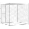 vidaXL Dog Cage Silver 200 x 200 x 200 cm Steel and PE