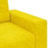 vidaXL Sofa Yellow 160 x 77 x 82 cm Fabric