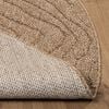 vidaXL Area Rugs Round Moire Natural &Oslash; 120 CM