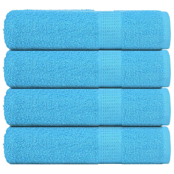 vidaXL Hand Towels "FROGN" 4 pcs Turquoise 50x100 cm 360 gsm