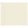 vidaXL Balcony Screen Cream 100 x 300 cm Oxford Fabric