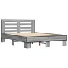 vidaXL Bed Frame without Mattress Grey Sonoma 120x190 cm Small Double