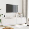 vidaXL TV Cabinet White 156x37x45 cm Solid Wood Pine