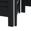 vidaXL Room Divider&nbsp;3 Panels Black Solid Wood Paulownia
