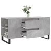 vidaXL Coffee Table Concrete Grey 102x44.5x50 cm Engineered Wood