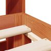 vidaXL Bookcase Bed without Mattress Wax Brown 140x200cm Solid Wood Pine