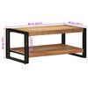 vidaXL Coffee Table 90x50x38 cm Solid Wood Acacia