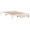 vidaXL Bed Frame with Drawers without Mattress White 150x200 cm King Size