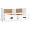 vidaXL TV Cabinet High Gloss White 93x35.5x45 cm Engineered Wood