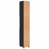 vidaXL Bathroom Tall Cabinet Black 30 x 35 x 192 cm Engineered wood