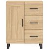 vidaXL Highboard Sonoma Oak 69.5x34x180 cm Engineered Wood