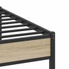 vidaXL Bed Frame without Mattress Sonoma Oak 137x190 cm Engineered Wood