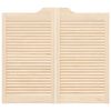 vidaXL Swing Doors Louvred Design 1-Pair 90x100 cm Solid Wood Pine