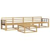 vidaXL Outdoor Sofa Set 5 pcs White 79 x 79 x 37 cm Solid Acacia Wood