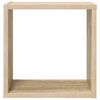 vidaXL Wall Cube Shelves 6 pcs Sonoma Oak 30x15x30 cm