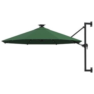 vidaXL Garden Parasol | Green | Polyester | Large | Tiltable | Garden Parasol