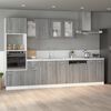 vidaXL Hanging Glass Cabinet Lyon Grey Sonoma 80x31x60 cm Engineered Wood