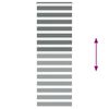 vidaXL Zebra Blind Dark Grey 90x230 cm Fabric Width 85.9 cm Polyester