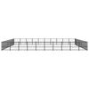vidaXL Outdoor Dog Kennel Steel 94.09 m&sup2;
