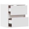vidaXL TV Wall Cabinets with LED Lights 2 pcs White 41x31x45 cm