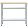 vidaXL Work Table Grey 100 x 55 x 85 cm Steel and Engineered Wood